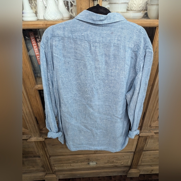 J Crew Linen Button Up - Picture 2 of 3